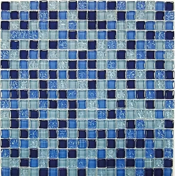 Мозаика Стекло Blue Drops 30x30
